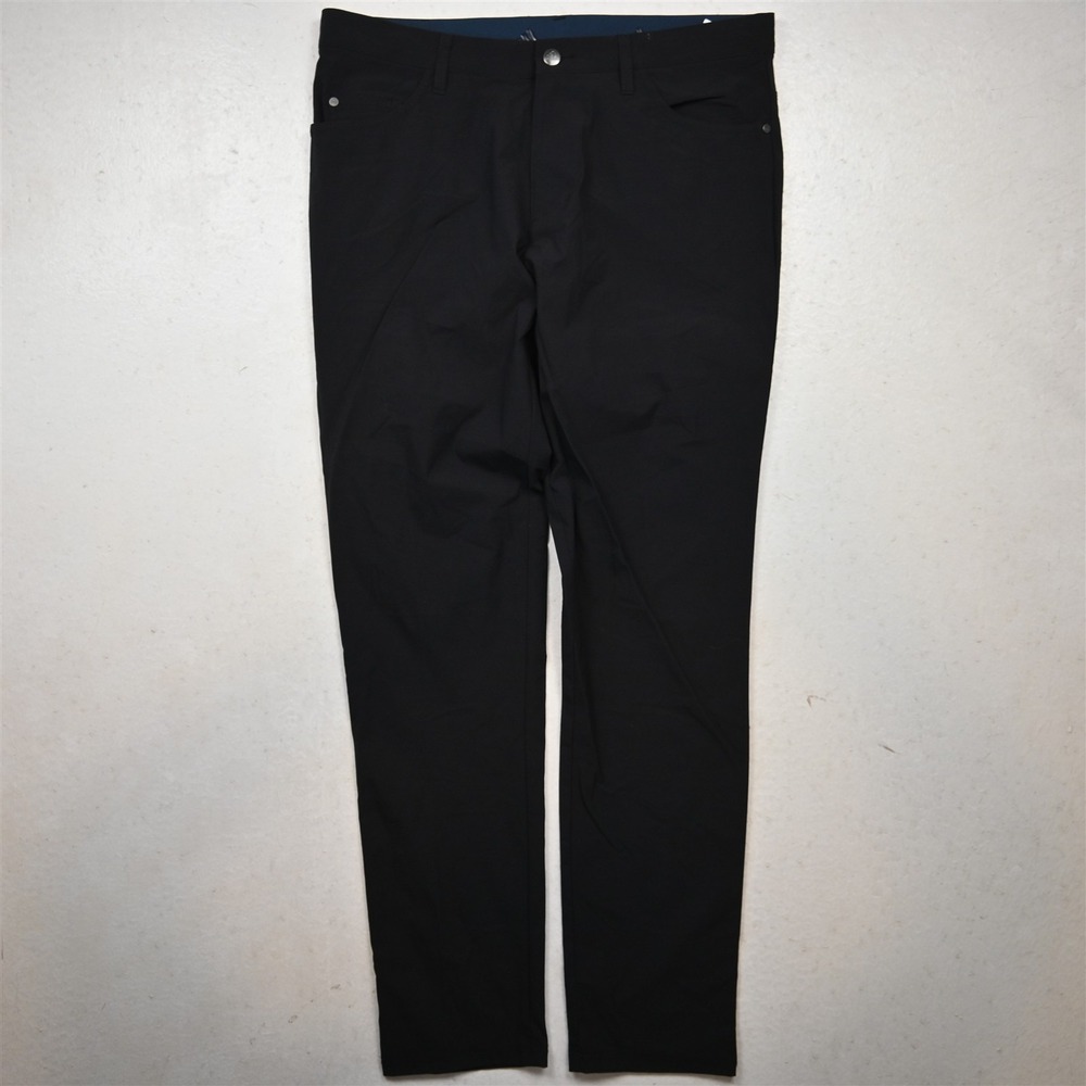 adidas 33x34 Black Primegreen 5 Pocket Slim Golf Mens Pants
